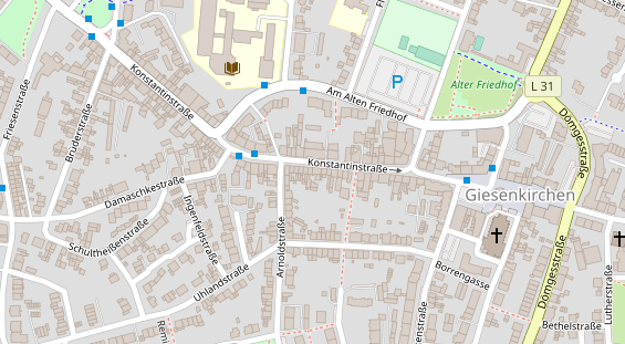 Friseur auf Satellitenbild