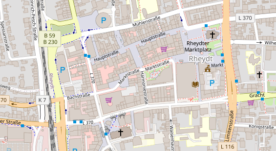 Friseur auf Satellitenbild