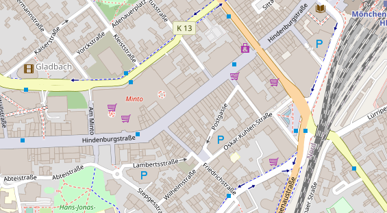 Friseur auf Satellitenbild