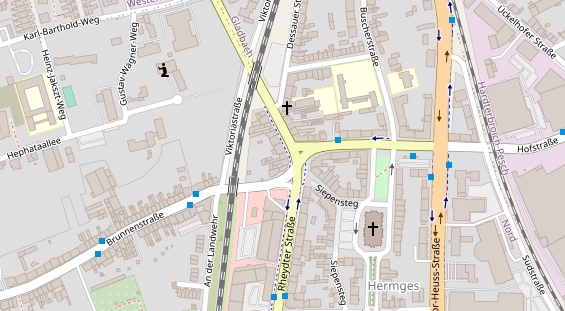 Friseur auf Satellitenbild