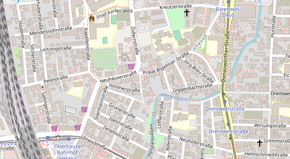 Friseur auf Satellitenbild