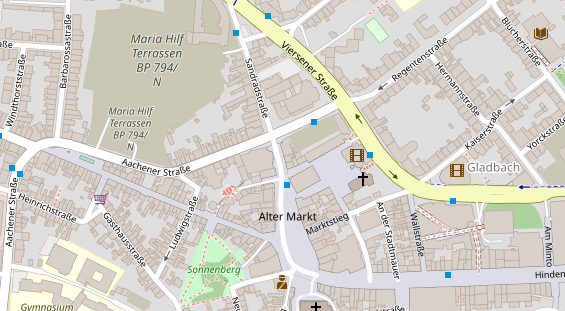 Friseur auf Satellitenbild