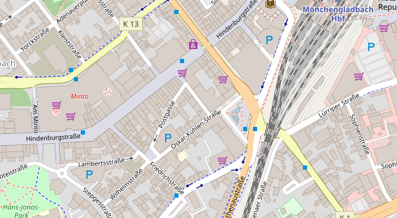 Friseur auf Satellitenbild