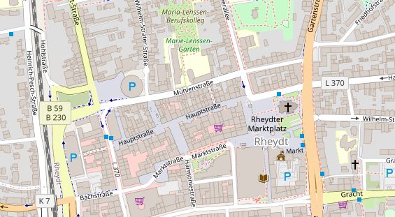 Friseur auf Satellitenbild