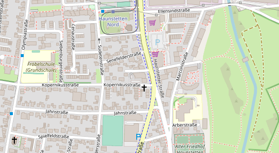 Friseur auf Satellitenbild