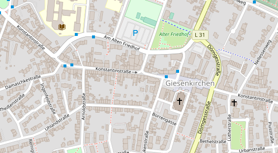 Friseur auf Satellitenbild