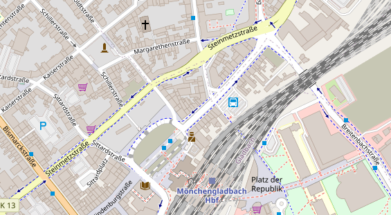 Friseur auf Satellitenbild