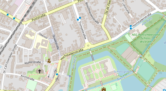 Friseur auf Satellitenbild