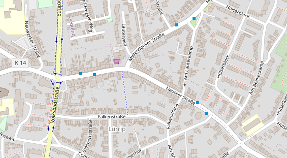 Friseur auf Satellitenbild