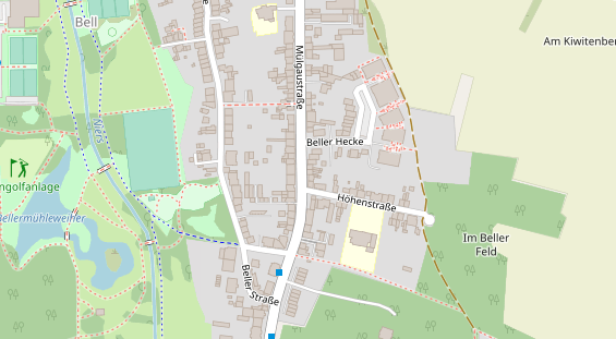 Friseur auf Satellitenbild