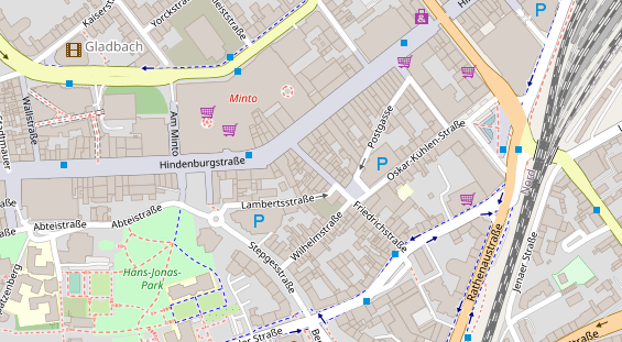 Friseur auf Satellitenbild