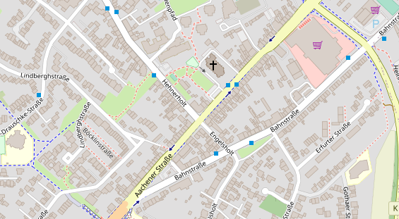 Friseur auf Satellitenbild