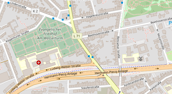 Friseur auf Satellitenbild