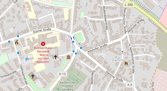 Friseur auf Satellitenbild