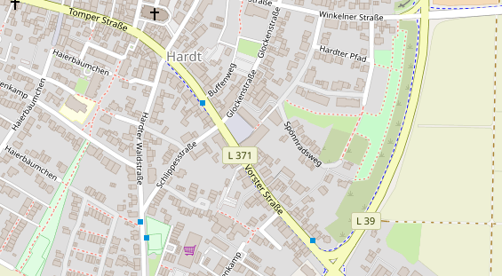 Friseur auf Satellitenbild