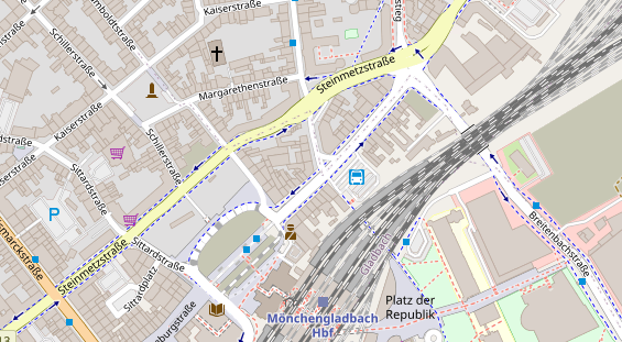 Friseur auf Satellitenbild