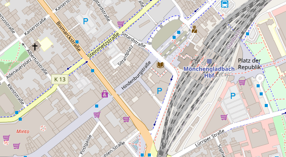 Friseur auf Satellitenbild