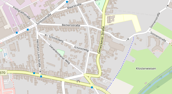 Friseur auf Satellitenbild