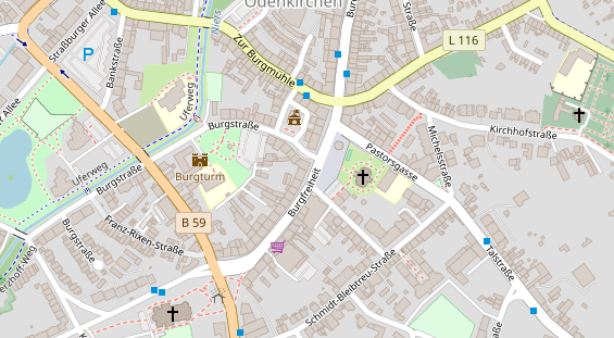 Friseur auf Satellitenbild