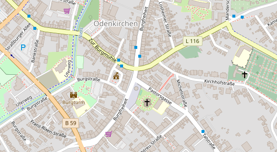 Friseur auf Satellitenbild