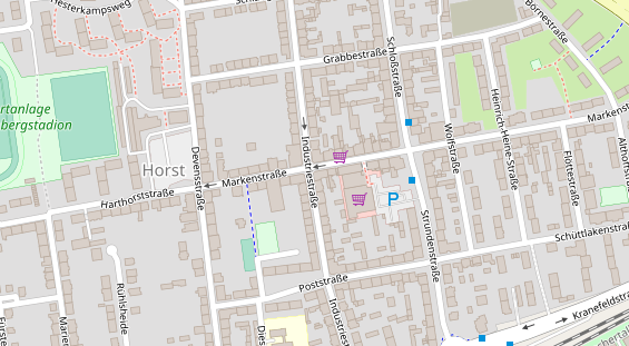 Friseur auf Satellitenbild