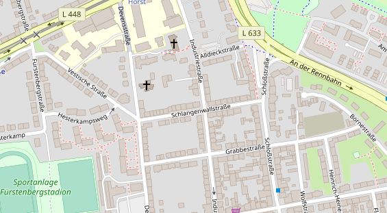 Friseur auf Satellitenbild