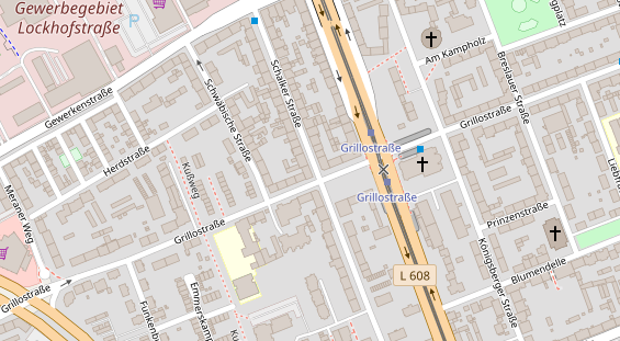 Friseur auf Satellitenbild