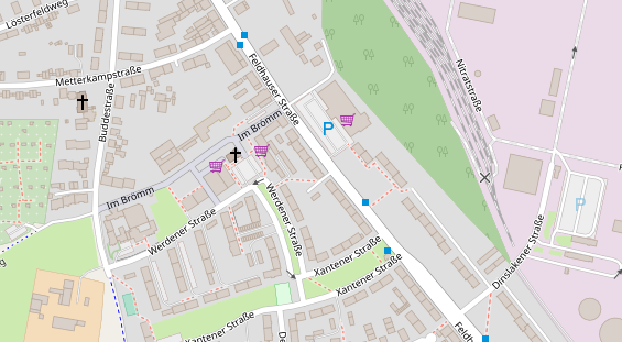 Friseur auf Satellitenbild