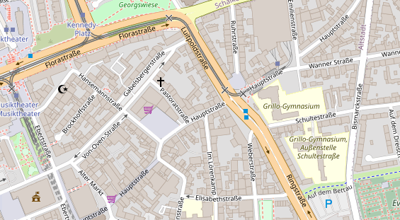 Friseur auf Satellitenbild