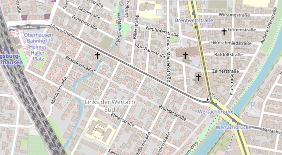 Friseur auf Satellitenbild