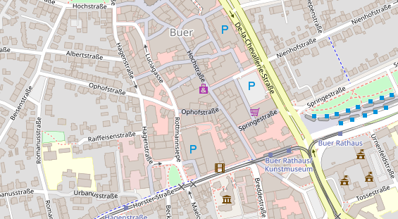 Friseur auf Satellitenbild