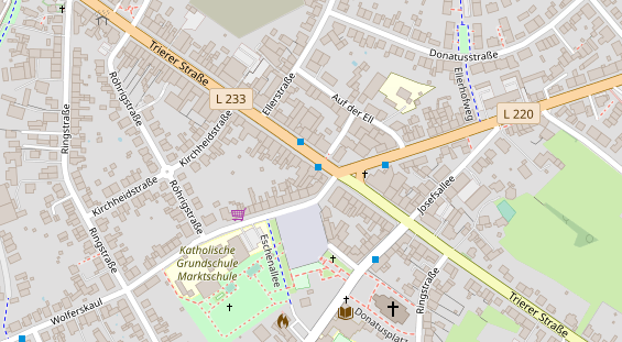 Friseur auf Satellitenbild