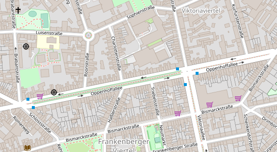 Friseur auf Satellitenbild