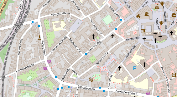 Friseur auf Satellitenbild