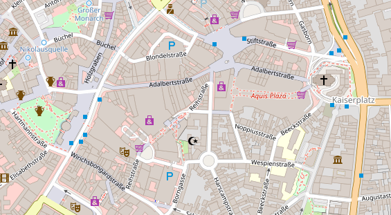 Friseur auf Satellitenbild