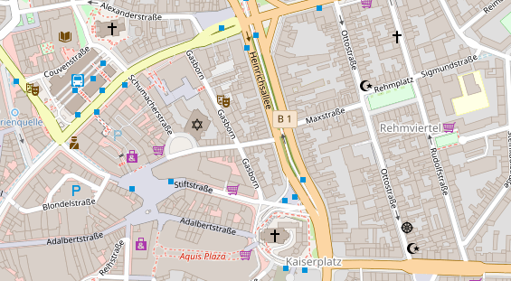 Friseur auf Satellitenbild