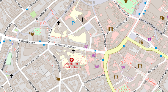 Friseur auf Satellitenbild