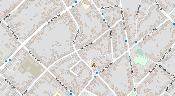 Friseur auf Satellitenbild