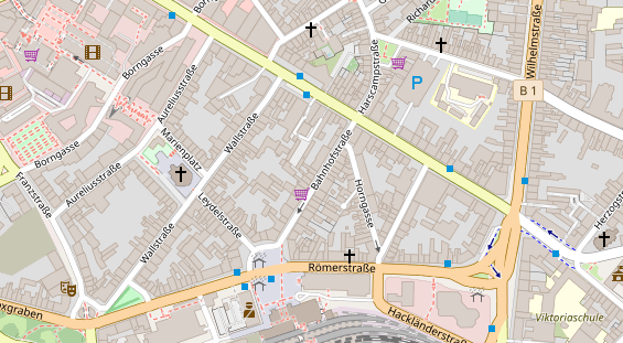 Friseur auf Satellitenbild