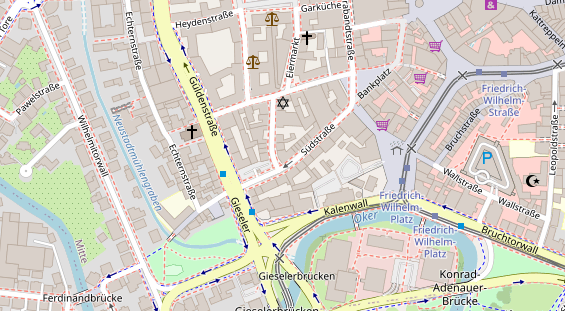 Friseur auf Satellitenbild