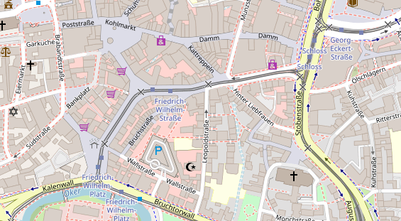 Friseur auf Satellitenbild