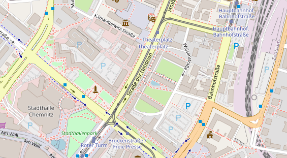 Friseur auf Satellitenbild