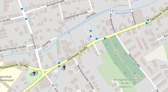 Friseur auf Satellitenbild