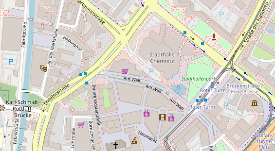 Friseur auf Satellitenbild