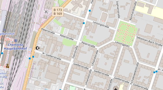 Friseur auf Satellitenbild