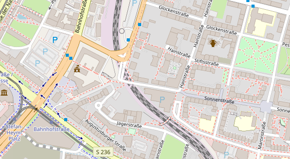 Friseur auf Satellitenbild