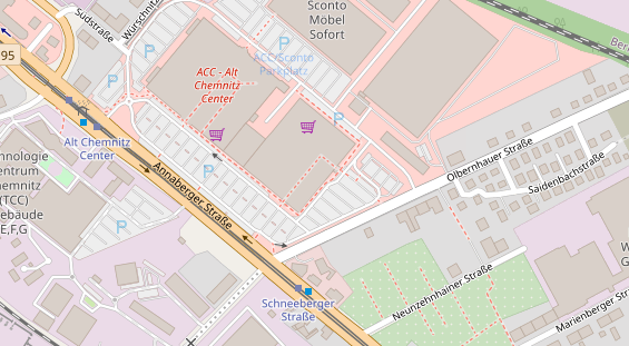 Friseur auf Satellitenbild