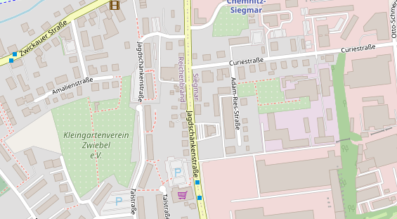 Friseur auf Satellitenbild