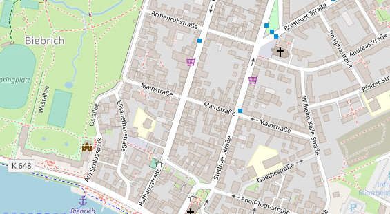 Friseur auf Satellitenbild