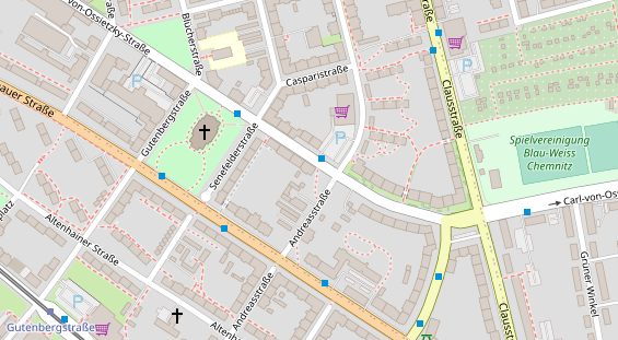 Friseur auf Satellitenbild